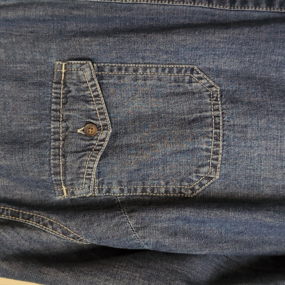 NWOT Merona sz XXL denim shirt - Picture 3 of 5